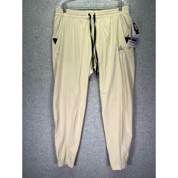686 ATP Stretch Performance Pants Mens Large Putty Drawstring Jogger Lightweight - Picture 1 of 11